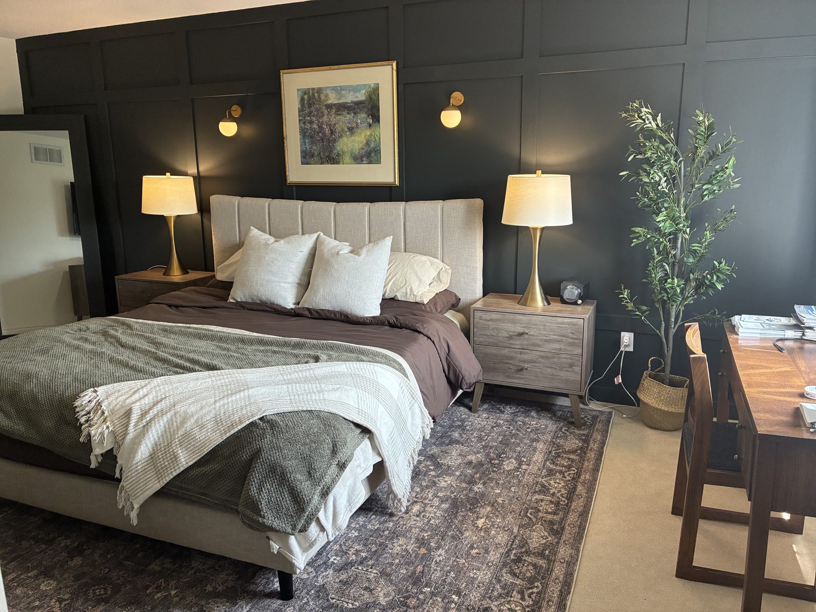Bedroom Accent Wall — After