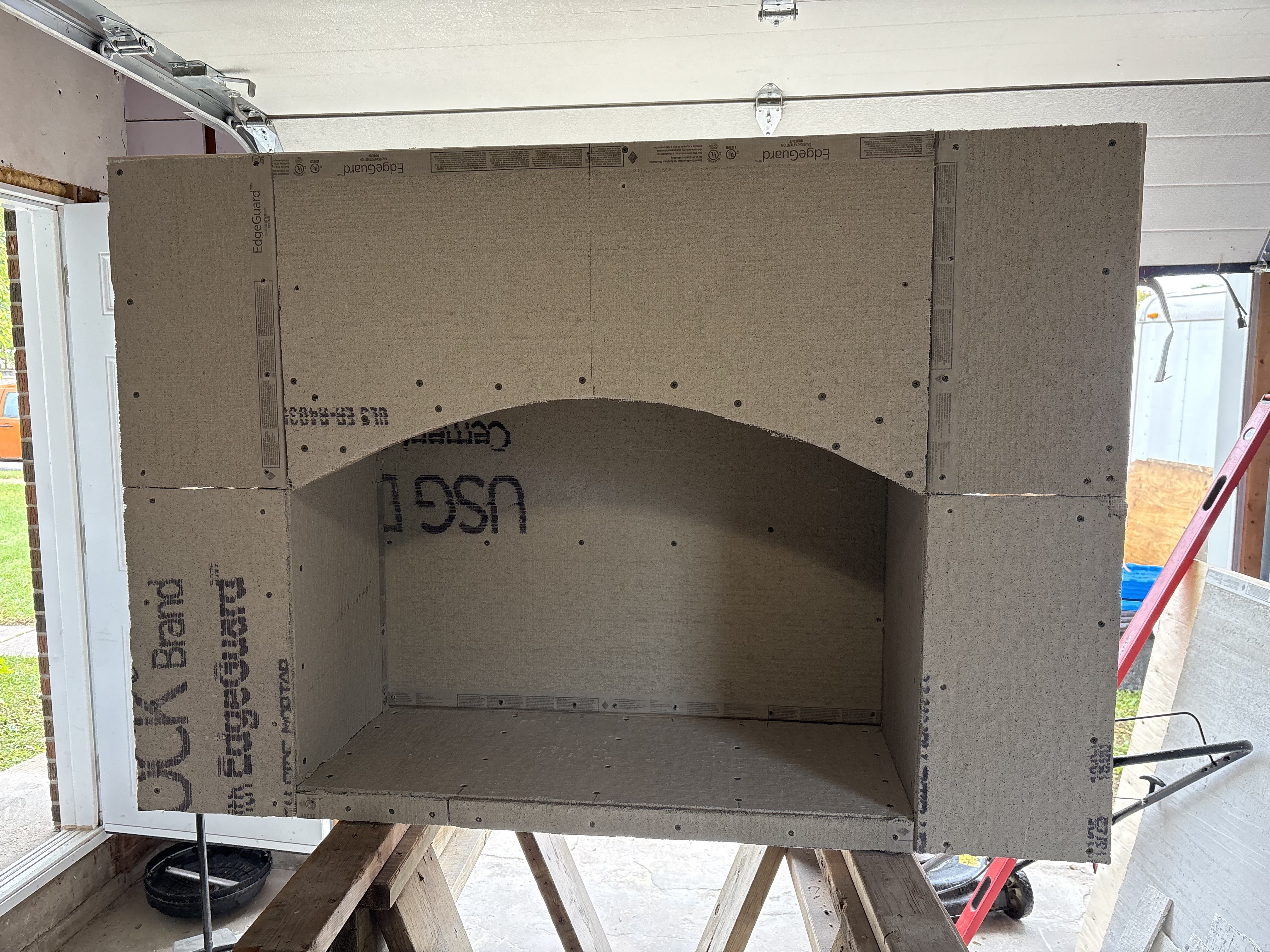 Fireplace Mantel — Drywall