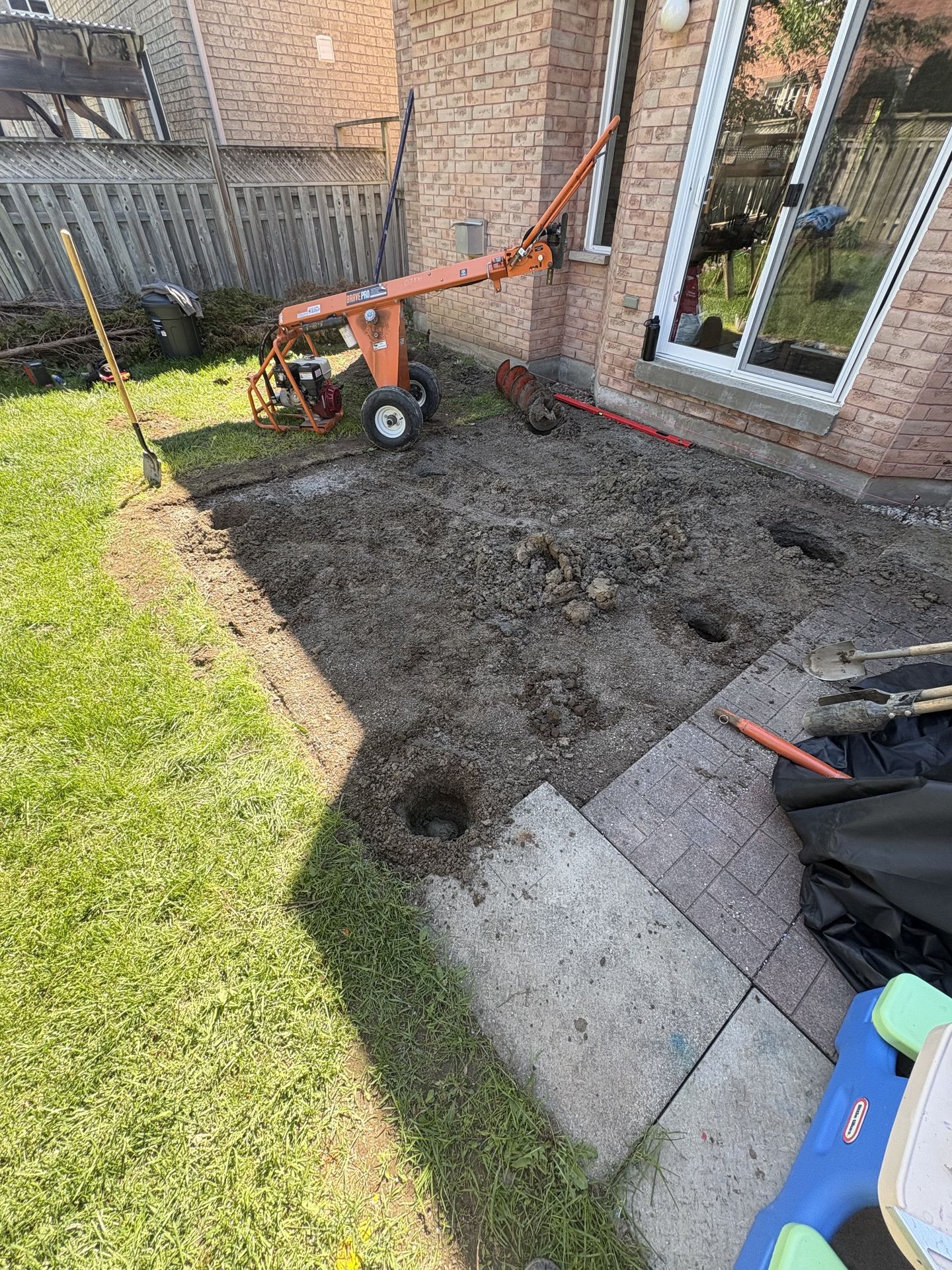 Brick House Deck Build — During
