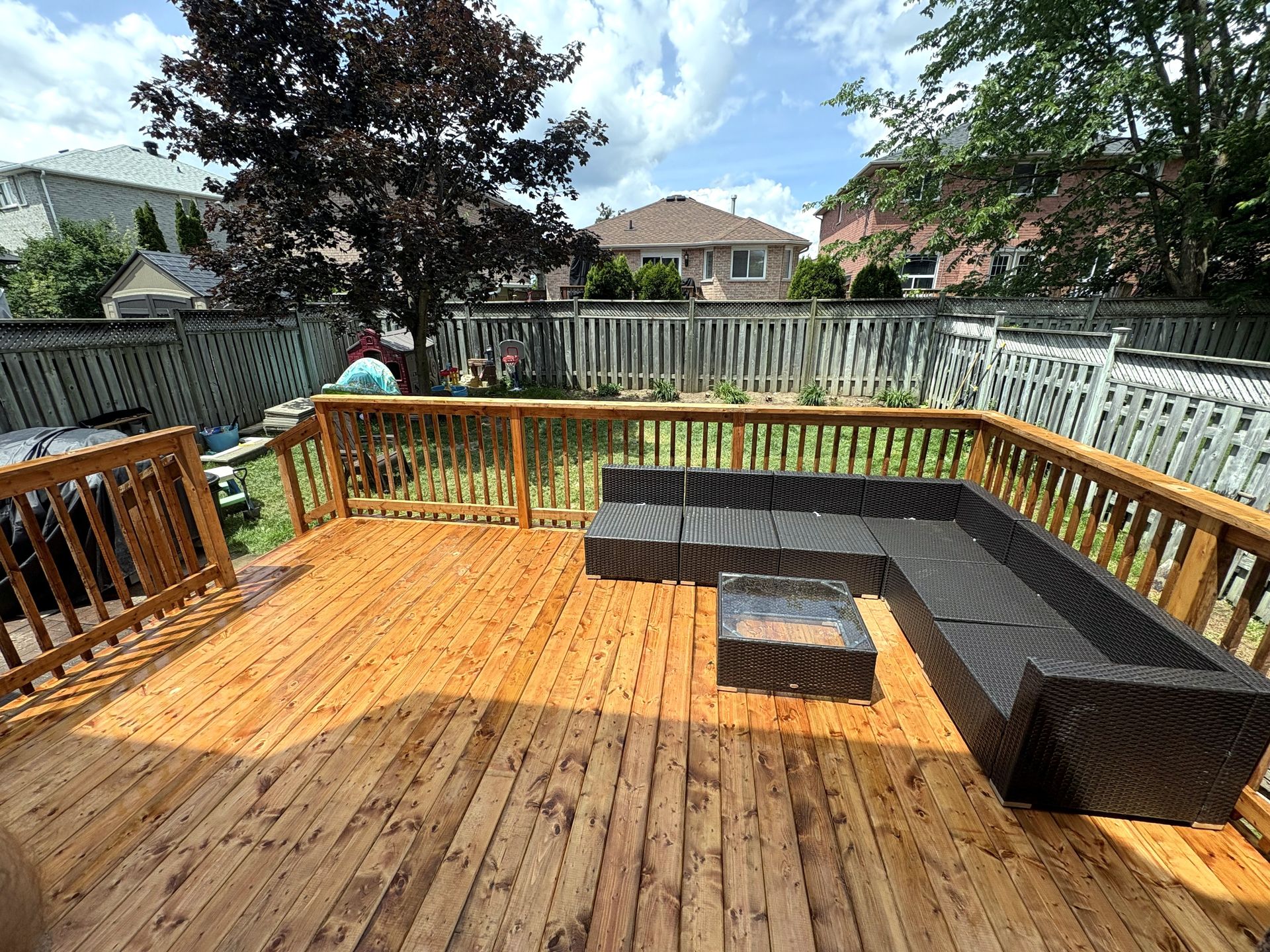 Brick House Deck Build — After
