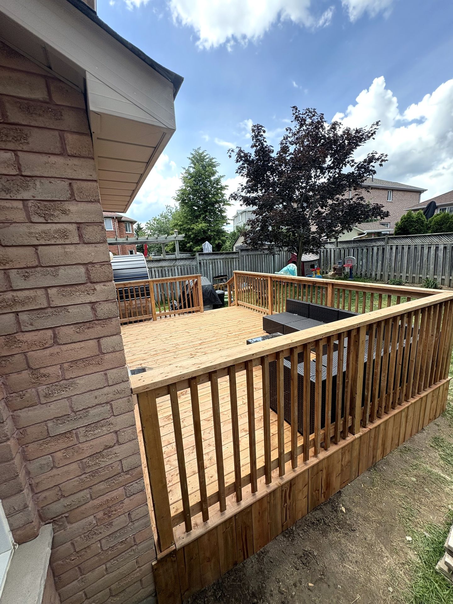 Brick House Deck Build — After