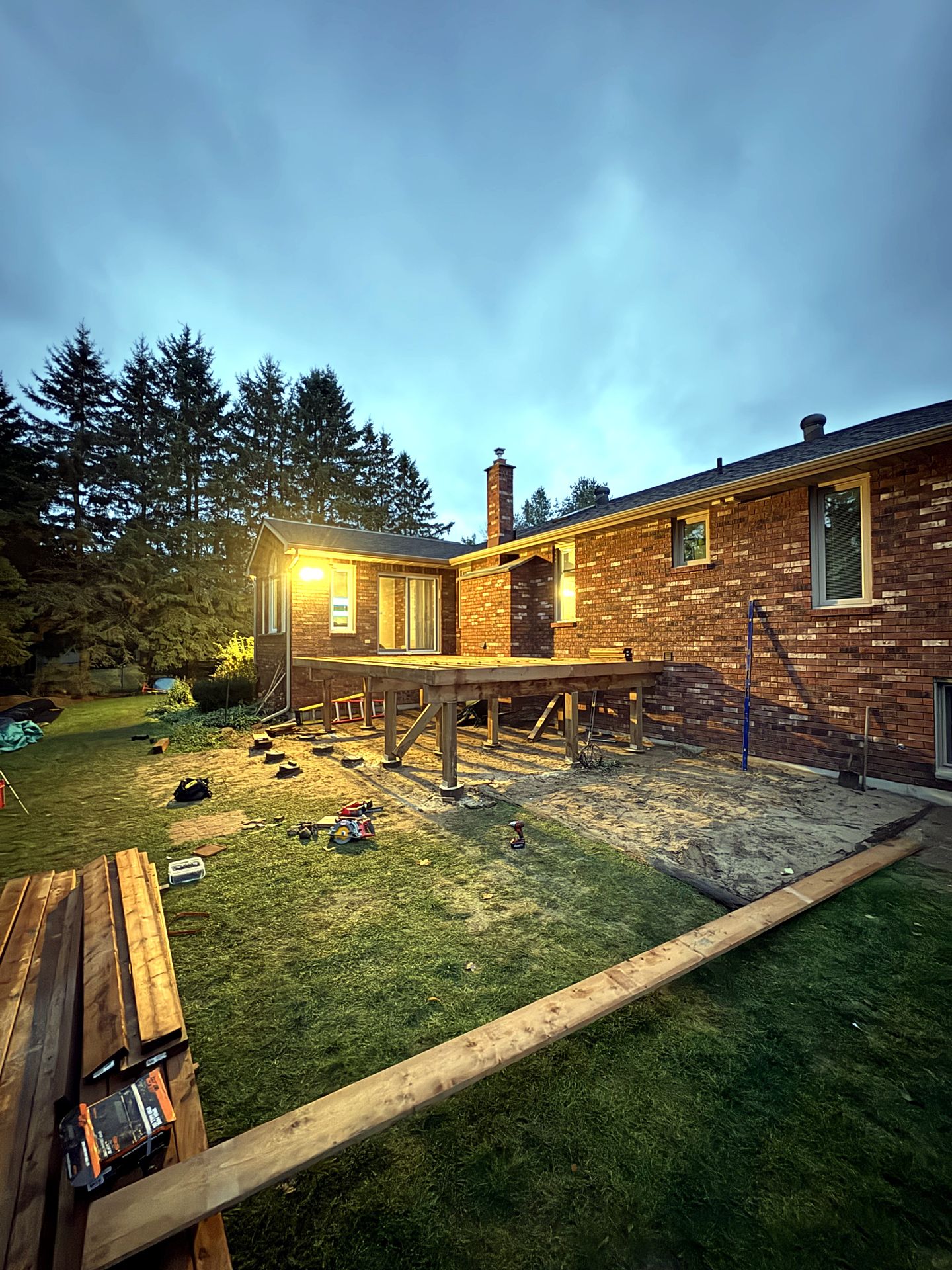 Raised Bungalow Deck — During