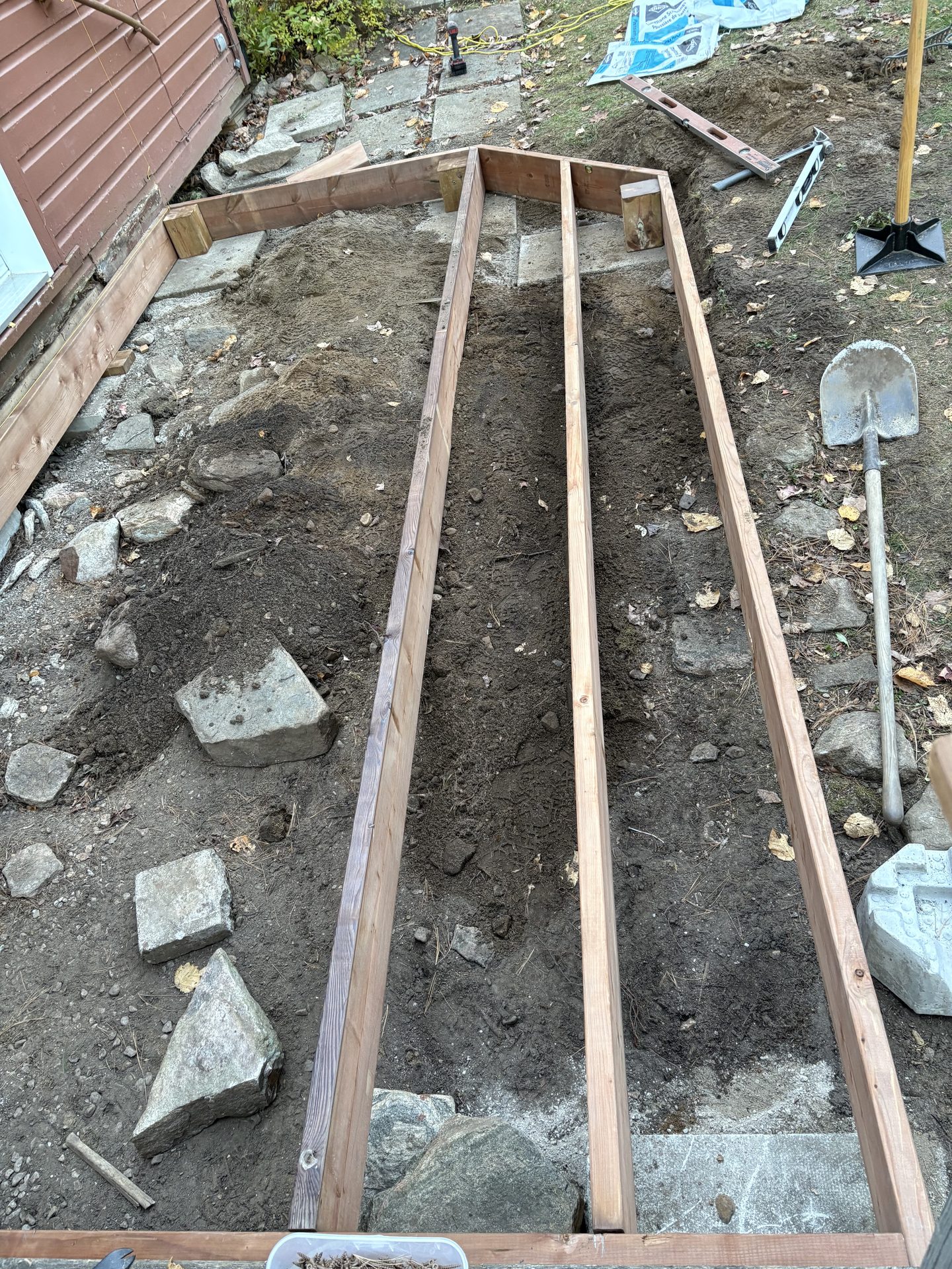 Cottage Deck Build — During