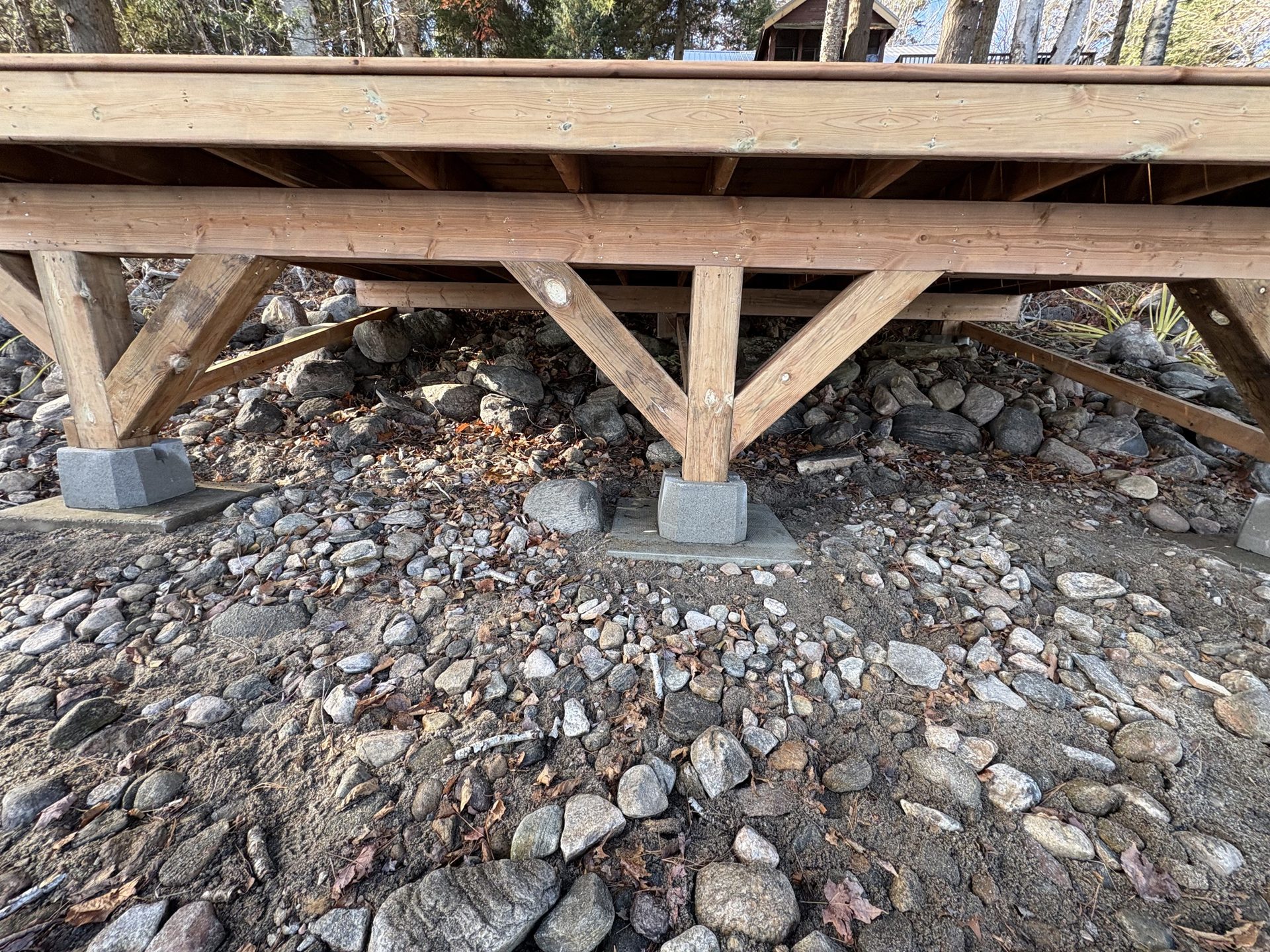 Cottage Deck Build — After