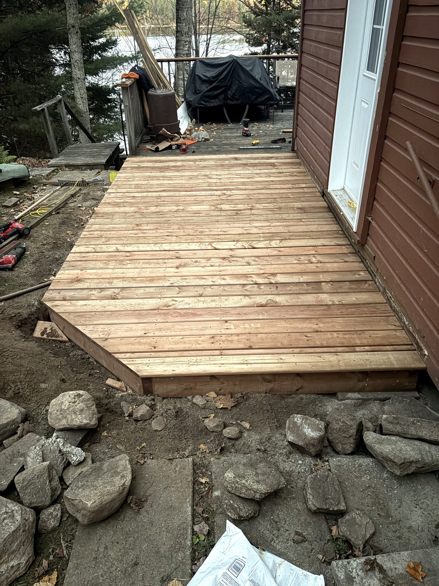 Cottage Deck Build — After