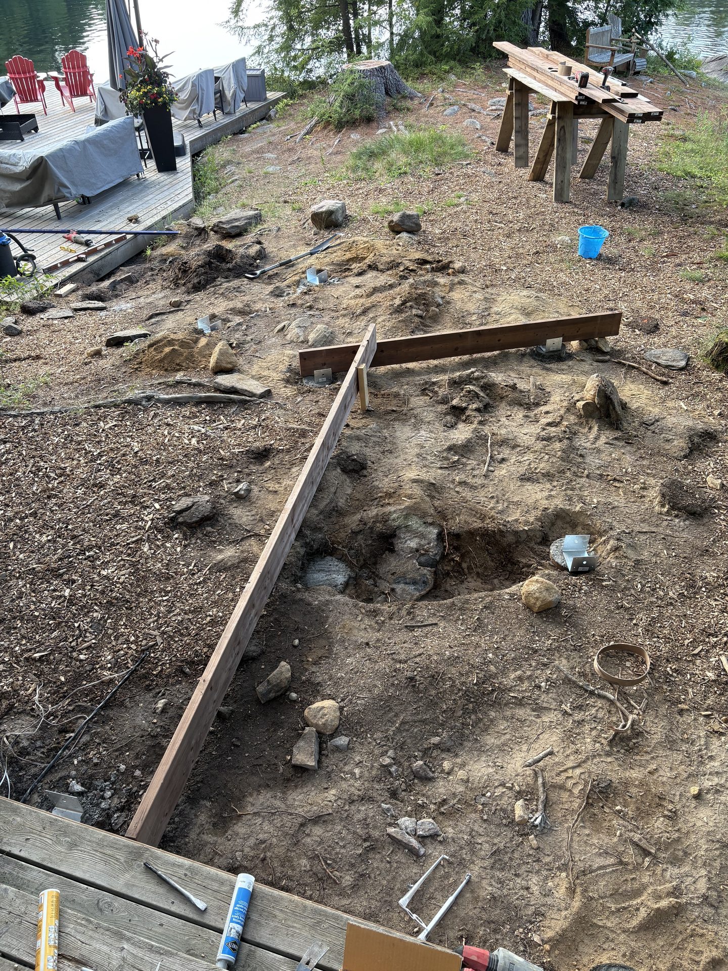 Deck-to-Dock Walkway — Before