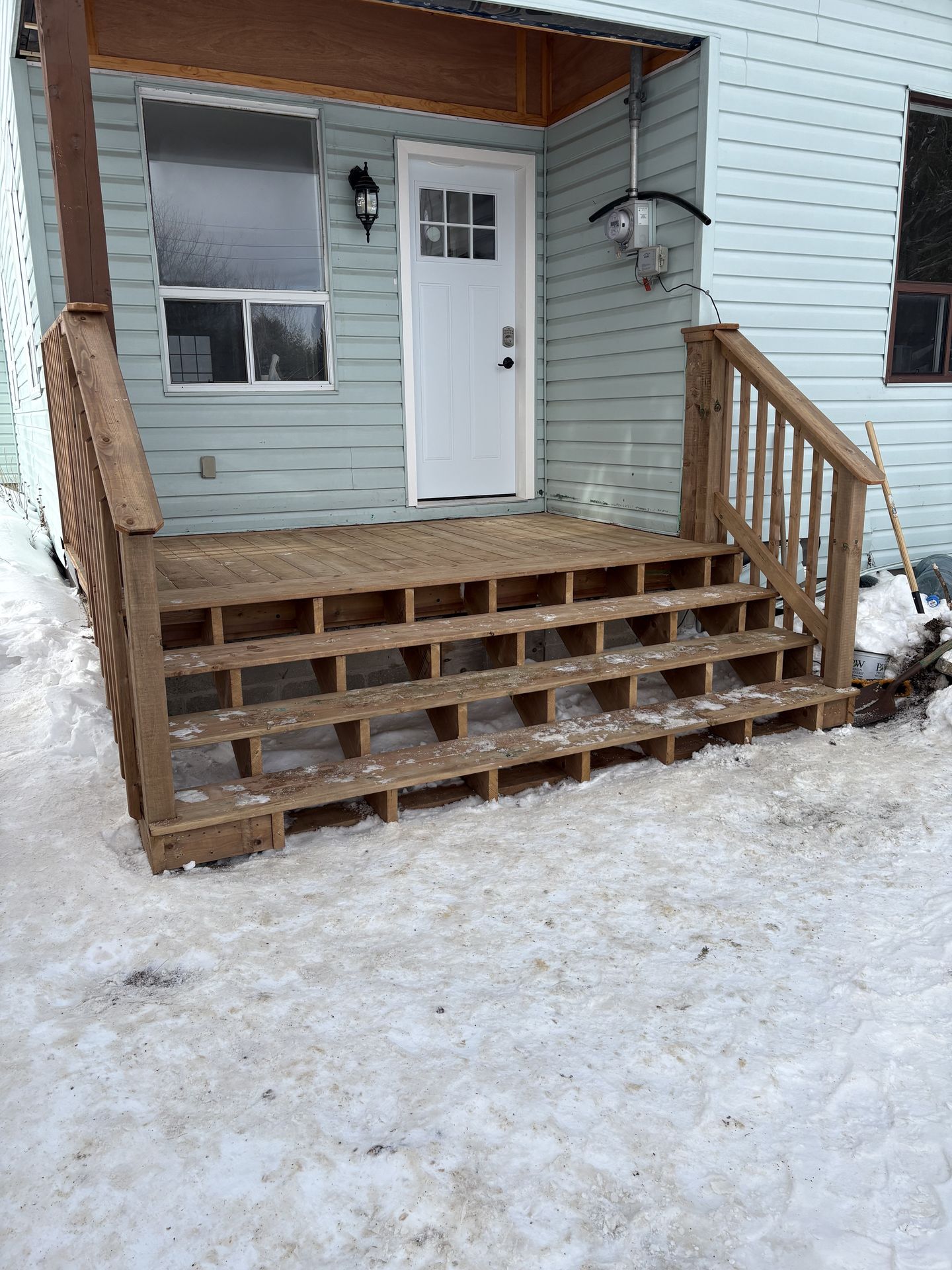 Exterior Stair Build — After