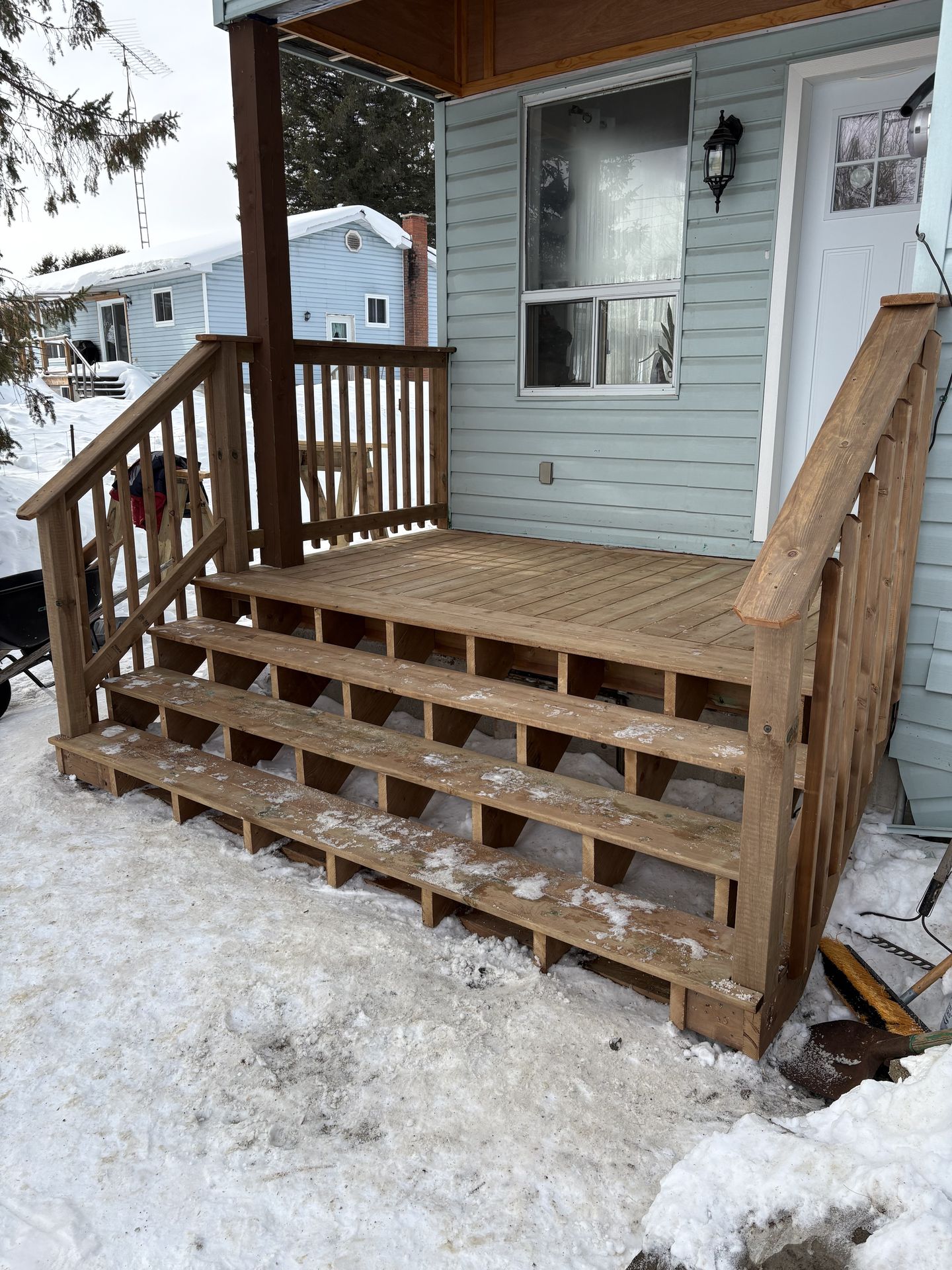 Exterior Stair Build — After