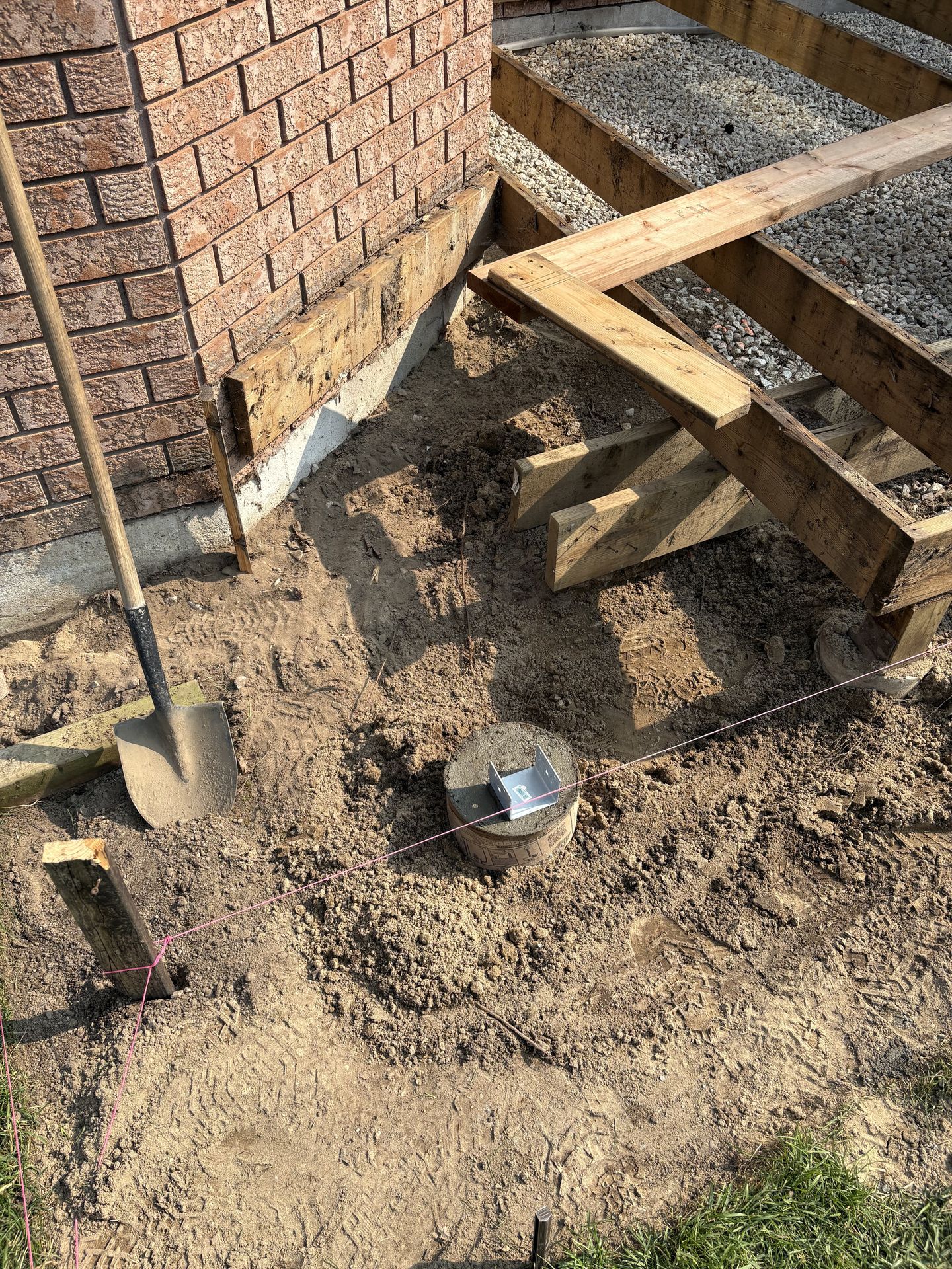 Deck with Wrap-Around Steps — During
