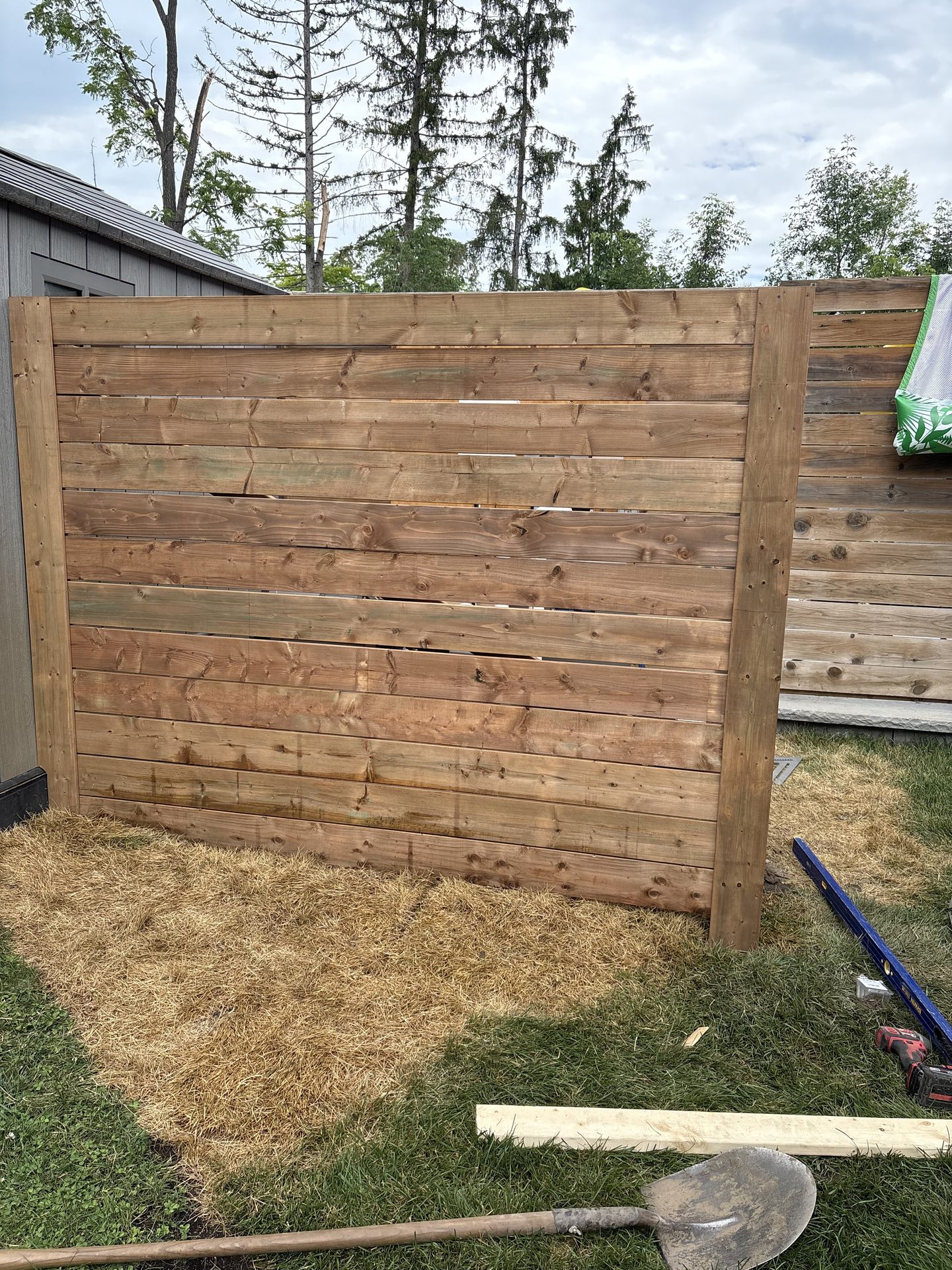 Pool Equipment Fence — After