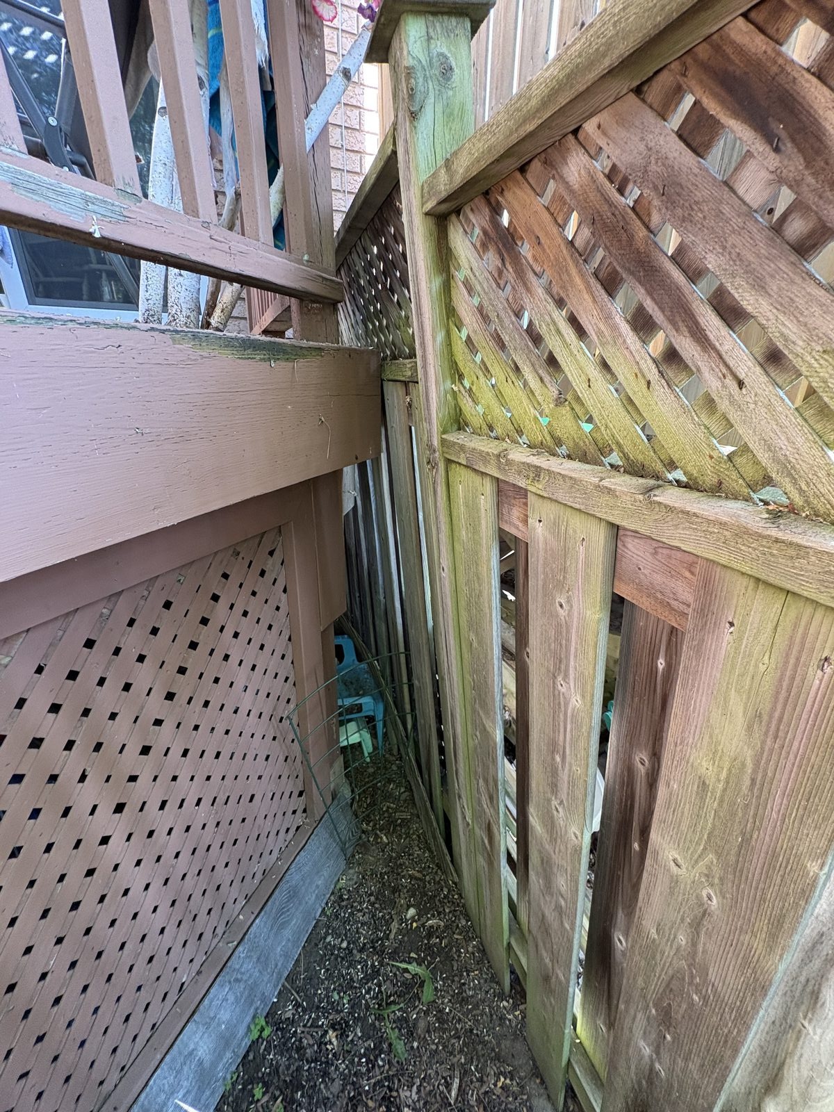 Midland Fence Repair — Before