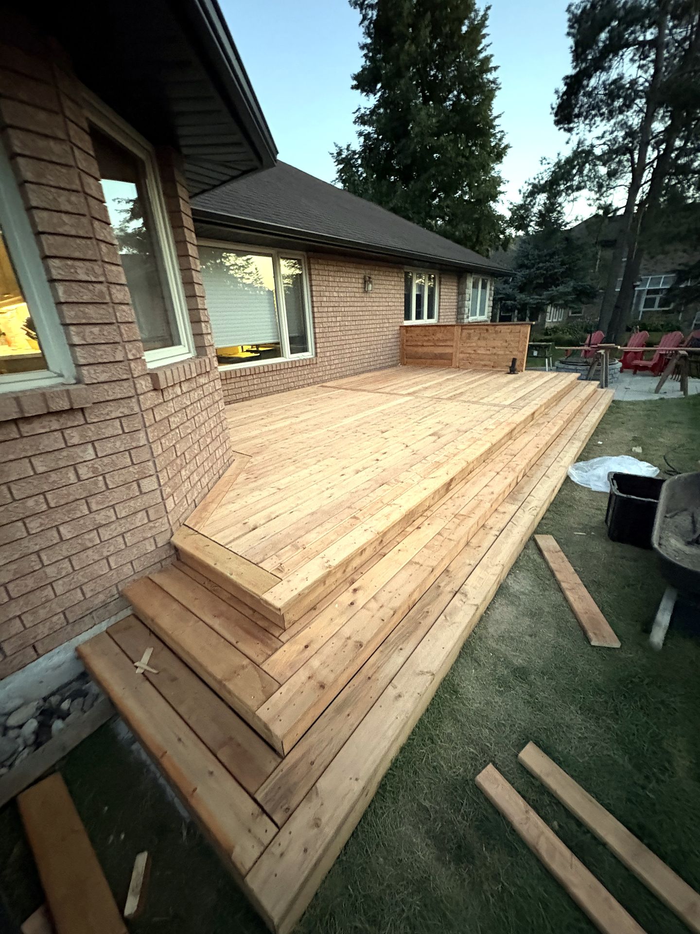 Deck with Wrap-Around Steps — finished