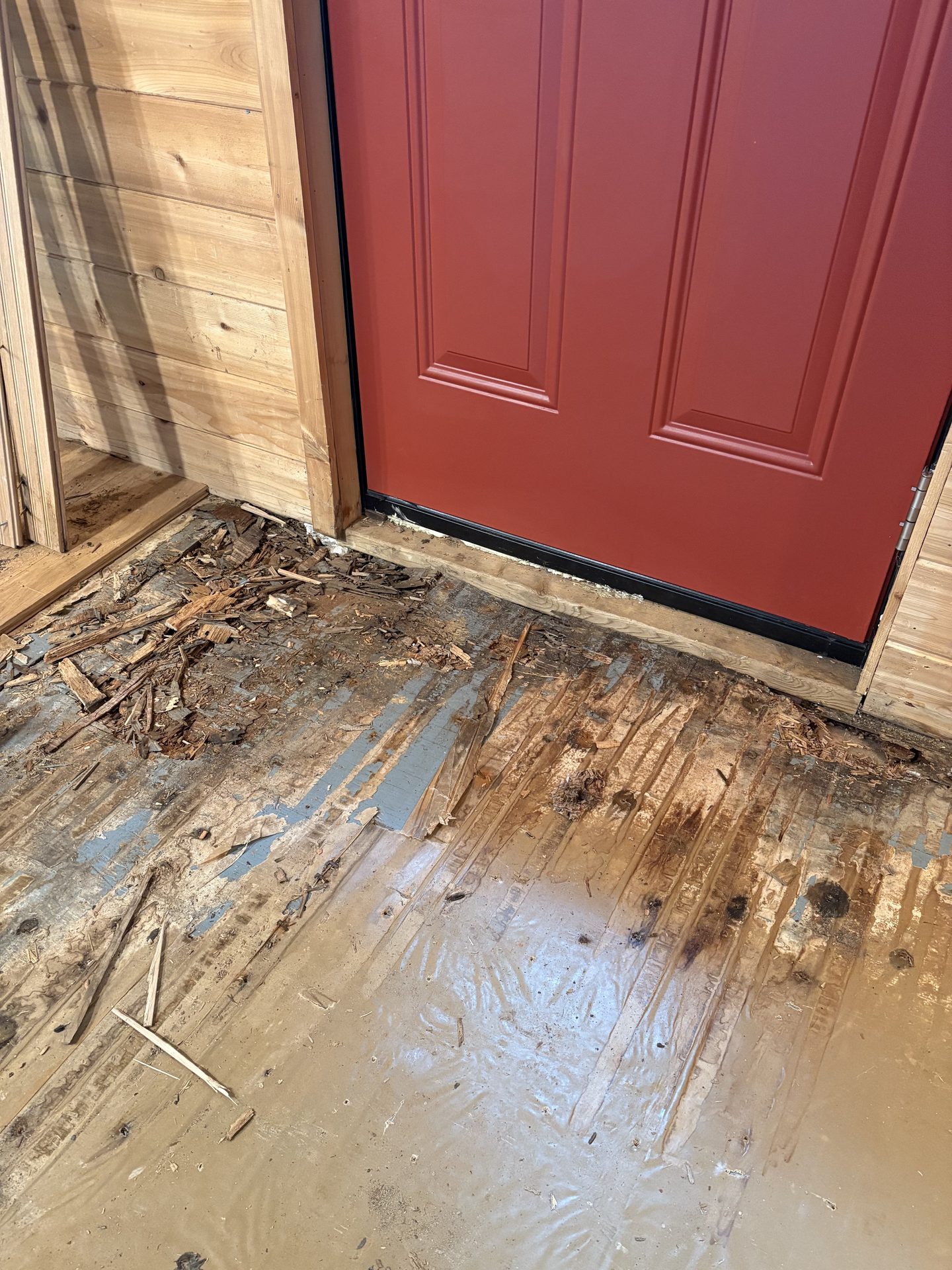 Cottage Floor Replacement — Before