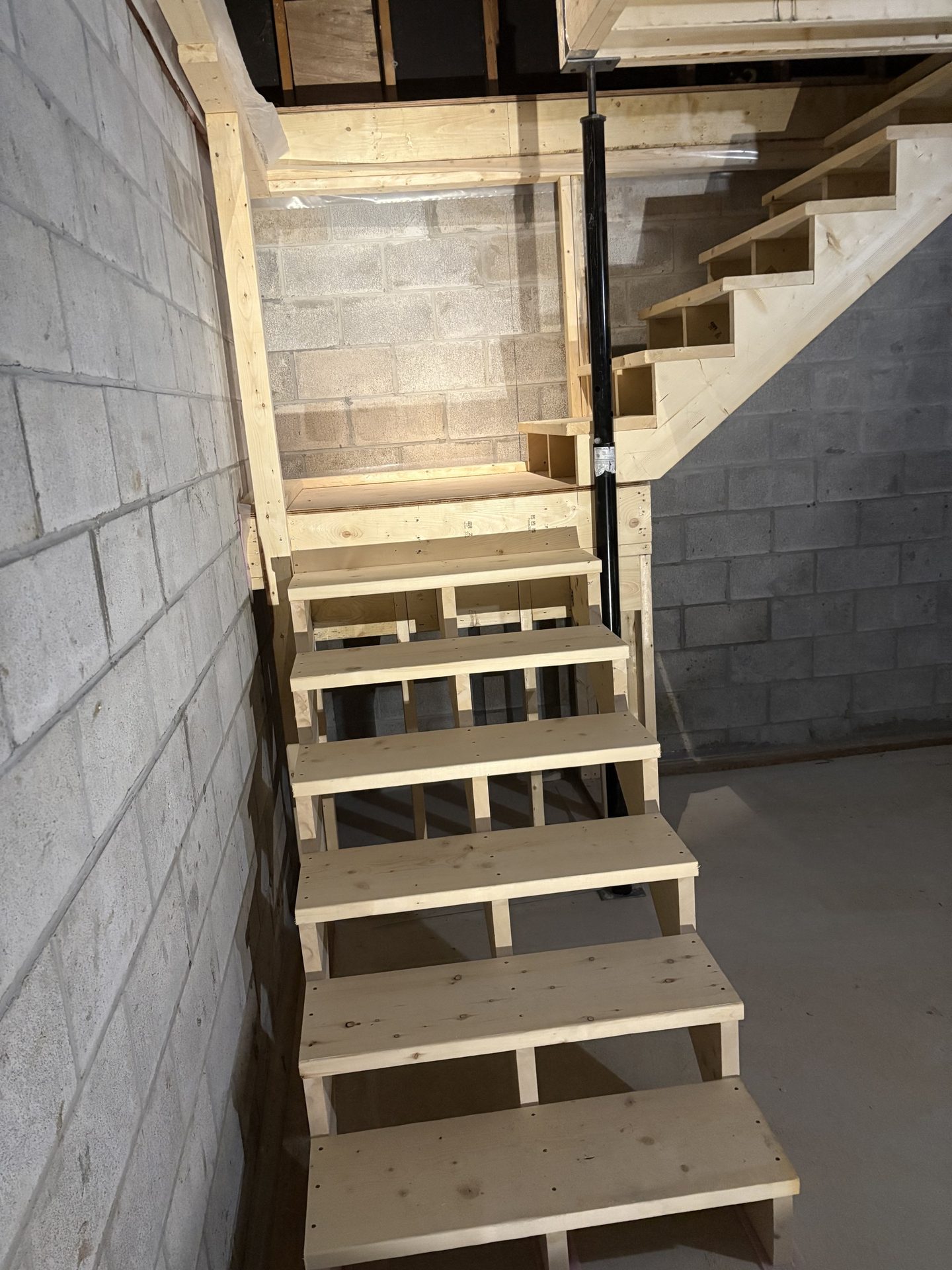 Basement Stair Framing — Framing